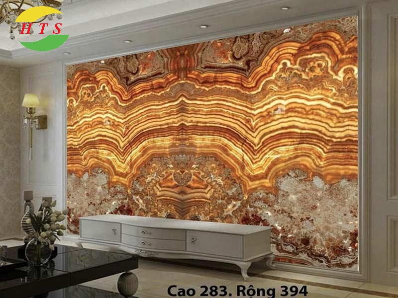  Mẫu tranh đá vân ngang mềm mại cho phòng khách tối giản